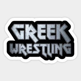 Greek Wrestling Sticker